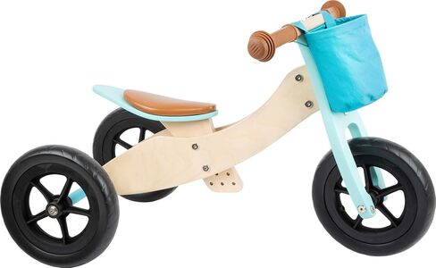 لعبة 11609 Trike Maxi 2 في 1 Türkis aus Holz، DREI Laufrad, verstellbarer Sitz und gummierte Reifen Toys, تركواز in Kuwait