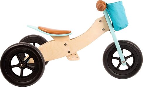 لعبة 11609 Trike Maxi 2 في 1 Türkis aus Holz، DREI Laufrad, verstellbarer Sitz und gummierte Reifen Toys, تركواز in Kuwait