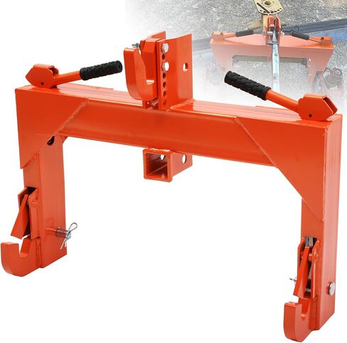 YINTATECH 3 Point Quick Hitch fits Cat 1 with 2" Receiver, 3000lbs, Orange in Saudi Arabia