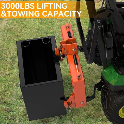 YINTATECH 3 Point Quick Hitch fits Cat 1 with 2" Receiver, 3000lbs, Orange in Saudi Arabia