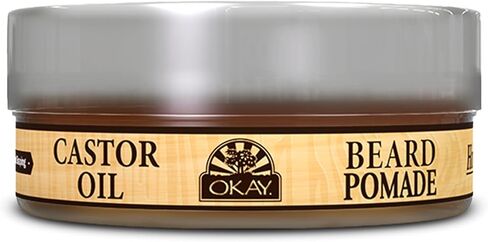 MEN Castor Oil Beard and Hair Pomade For Styling Hair And Beard,All Day Hold, For A Sleek Defined Look Silicone,Paraben Free For All Hair Types and Textures Made in USA 4oz in Saudi Arabia