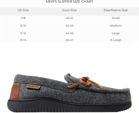 Dearfoams mens Woodstock Energy Return Comfort Indoor/Outdoor Memory Foam Moccasin With Tie in Saudi Arabia