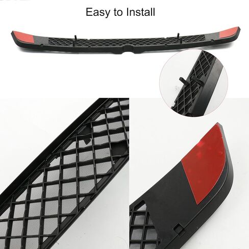 Fit 2025 New Model Y Juniper Accessories Front Grill Mesh Grille Grid Inserts Air Inlet Vent Grille Cover Replacement with Removable Mesh (ABS Bright Black, Upgrade Detachable Version) in Kuwait
