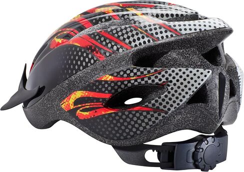 Schwinn Thrasher Bike Helmet, Lightweight Microshell Design, Child, Flames in Saudi Arabia