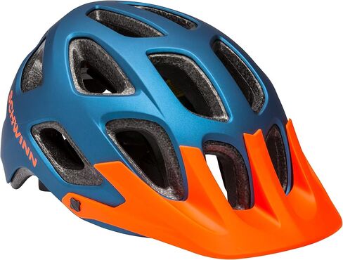Schwinn Excursion Adult Bike Helmet, Mountain Style Hard Shell, 17 Vents, Removable Weather Visor, Adjustable Dial-Fit in Saudi Arabia