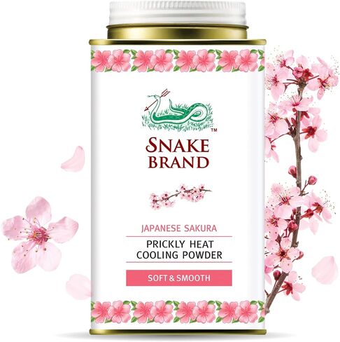 Snake Brand Prickly Heat Cooling Powder for Everyday Use - Anti-Chafing, Heat Rash Relief, Ocean Fresh Kelp Scent (4.9 Oz / 140g) in Saudi Arabia