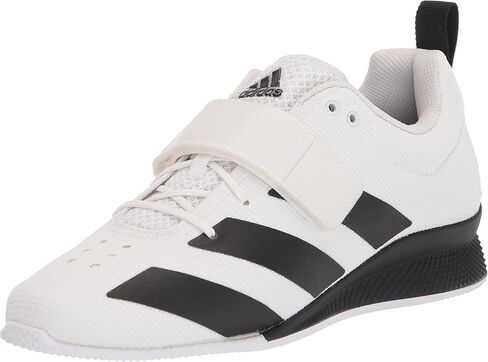 حذاء Adidas للرجال Adipower Weightlifting II Cross Trainer، أبيض/أسود أساسي/أسود أساسي، 16 in Kuwait