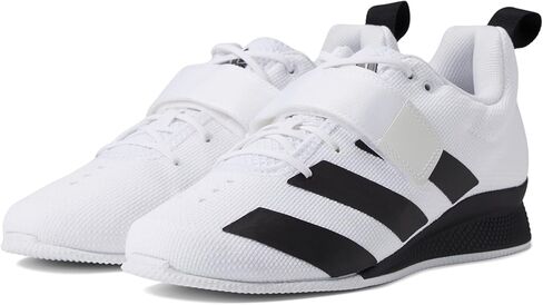 حذاء Adidas للرجال Adipower Weightlifting II Cross Trainer، أبيض/أسود أساسي/أسود أساسي، 16 in Kuwait