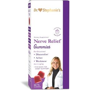 Nerve & Joint Support Gummies - for Discomfort, Weakness, Aches in Fingers, Toes, Hands, Feet Due to Aging - Supplement with Grape Seed, Beet Root, CO-Q10