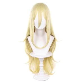 الحظ القصيرة الذهب Golden Cosplay شعر مستعار Halloween Christamas Party Party Barty for Come