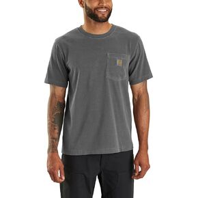 ملاءمة مريحة للرجال من Carhartt مريحة خفيفة الوزن بأكمام قصيرة مصبوغة تي شيرت