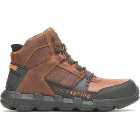 Wolverine Men's Rev UltraSpring DuraShocks CarbonMax Vent Mid Industrial Boot, Tobacco, 10 in Saudi Arabia