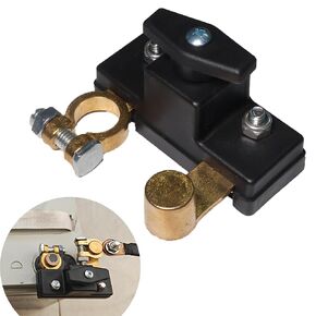 Car Battery Disconnect Isolator Cut Off Switch 12V 24V Universal Battery Terminal Anti-Leakage Switch Power Cutoff Car Parts