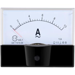 uxcell® AC 0-10A Analog Panel Ammeter Gauge Ampere Current Meter 44L1 1.5 Error Margin
