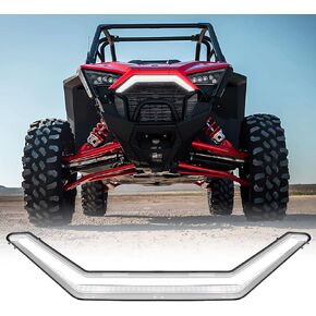 الضوء الأمامي لضوء النهار أثناء النهار ، LED Center Grill Fang Light for Polaris RZR Pro XP/ XP4/ R/ RZR Turbo R 2020-2023 ، 1pcs ، استبدل #2884346