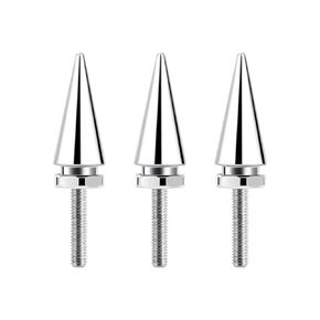 3Pcs Motorcycle Windshield Bolts, Aluminum Windscreen Fairing Fasteners Screws Fit for Harley Davidson Electra Glide, Street Glide, Ultra Classic, Ultra Limited, Tri Glide 1996-2013(Silver)