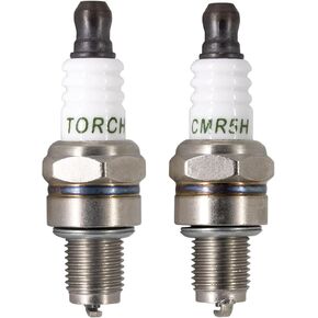 TORCH CMR5H Spark Plug Replace for NGK CMR5H Spark Plug, for CHAMPION 965 RZ7C, Fit Stihl FC70 BR500 BR550 BR600 Honda Husqvarna Rep, 2 PCS,OEM, ea