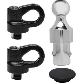 Puck System Gooseneck Hitch Kit بواسطة AA Ignition - 38000 رطل. GTW ، 2-5/16 بوصة الكرة - متوافقة مع Chevy ، Ford ، GMC ، Nissan - Silverado ، F250 ، F350 ، F450 ، Sierra ، Titan - 60639-5th Wheel Package