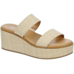 Michael By Michael Shannon Pierre - Women's Platform Open Toe Two Band Slip-On Slide Sandals