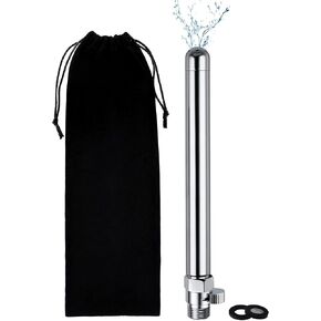 9 Inches Deep Cleaning Shower Enema, Smooth Metal Shower Douche Nozzle Cleansing System for Men and Women Portable Cleaning