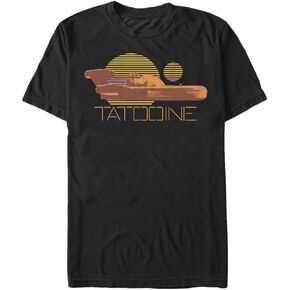 STAR WARS Big & Tall Speeder Badge Men's Tops Short Sleeve Tee Shirt, Black, 3X-Large in Saudi Arabia