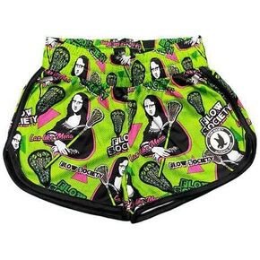Flow Society Mona Lisa Lax Girls Athletic Shorts - Gym - Sports - Activewear for Girls - Patterned - Basketball - Lacrosse