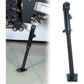 Xitomer 0-3 inch Adjustable Kickstand Fit for DR650 1996-2024 DR650 Motorcycle Adjustable Side Stand Adjustable Kickstand (Black)
