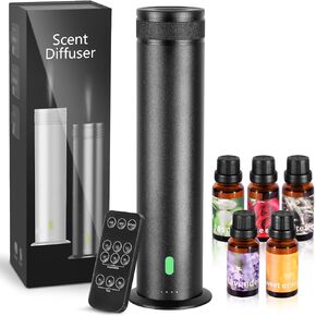 Waterless Diffuser,Scent Diffuser Starter Kit,Hotel Collection Diffusers for Home,800 Sq Ft Coverage,Home Plug in Diffuser with 5 Scent Oils