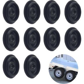 10PCS 1.98" Rubber Wheel Bearing Caps Trailer Grease Cap Trailer Hub Caps, Rubber Trailer Wheel Bearing Dust Cap Trailer Grease Caps Fit 1.986 I.D. for Most 2000 to 3500Lb Axles Trailer Wheel ﻿