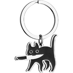 XIANNVXI Cat Keychain Gifts for Women Black Cat Gift Cute Key chain Funny Keychain Gifts for Cats Lovers