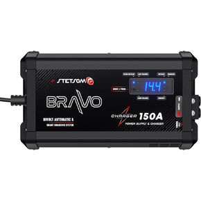 Stetsom Bravo Charger 150A PRO Bivolt, Battery Charger 150A, Car Audio System Power Supply Bivolt Automatic 127v/220vAC, Fixed/Slow/Fast Charge Mode, Stetsom Battery Charger, Smart Charger Battery