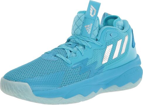 adidas Unisex Dame 8 Basketball Shoe, Signal Cyan/Silver Metallic/Shock Cyan, 9.5 US Men in Saudi Arabia