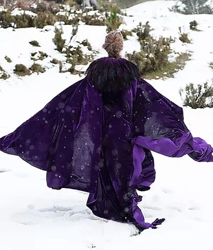 UQJE USISEX Deluxe Velvet Come Cape مع بدلة Cape Cape Cape Halloween الطبيعية الحقيقية in Kuwait