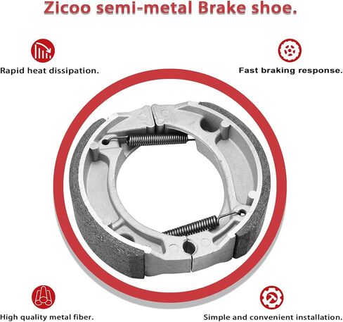 Front Sintered Brake Pads & Rear Brake Shoes for Honda CRF 150F CRF 230F CRF150F CRF230F 2003-2020 in Kuwait