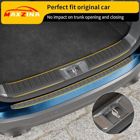 Rear Bumper Protector Compatible with 2022-2025 Nissan Pathfinder TPE Rear Bumper Guard Protection Anti-Scratch Internal & External Trunk Sill Cover for 2024 Pathfinder Accessories in Saudi Arabia