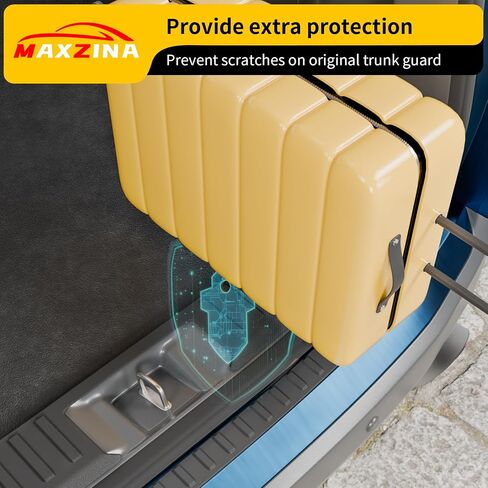Rear Bumper Protector Compatible with 2022-2025 Nissan Pathfinder TPE Rear Bumper Guard Protection Anti-Scratch Internal & External Trunk Sill Cover for 2024 Pathfinder Accessories in Saudi Arabia