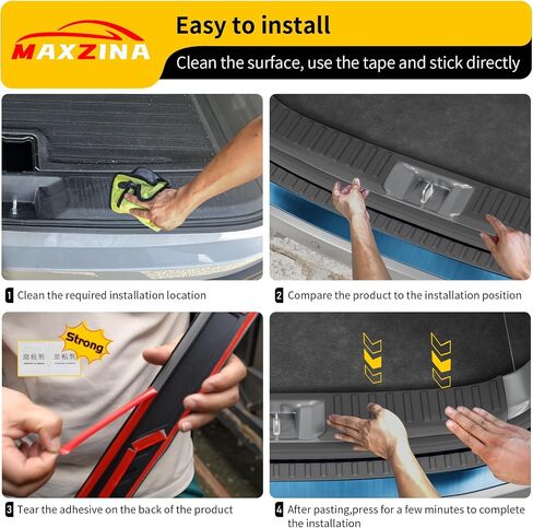 Rear Bumper Protector Compatible with 2022-2025 Nissan Pathfinder TPE Rear Bumper Guard Protection Anti-Scratch Internal & External Trunk Sill Cover for 2024 Pathfinder Accessories in Saudi Arabia