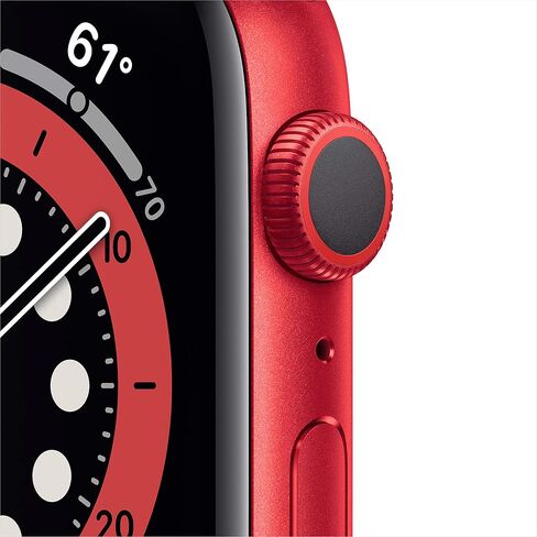 Apple Watch Series 6 (GPS, 44mm) - Red Aluminum Case with Red Sport Band (Renewed Premium) in Saudi Arabia