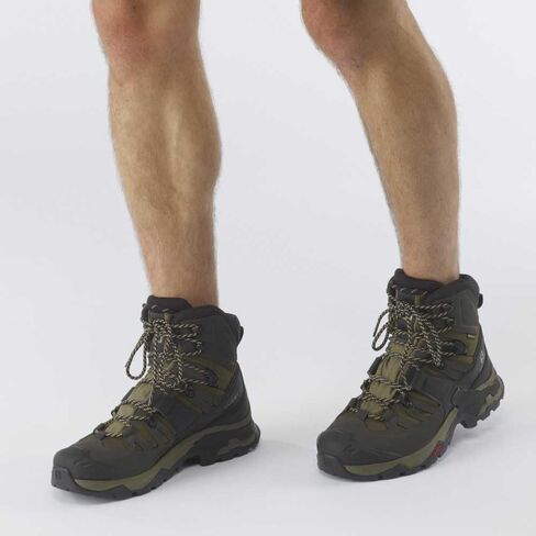 Salomon Quest 4 Gore-TEX Hiking Boots for Men, Kelp/Wren/Bleached Sand, 8.5 in Saudi Arabia