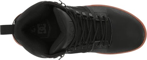 DC Men's Pure High-Top Water Resistant Boot Skate Shoe Snow, Black/Grey, 12.5 in Saudi Arabia