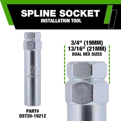 DPAccessories Black M12x1.50 Lug Nuts for Aftermarket Wheels - Closed End Spline Tuner - 34mm (1.35") Tall - Set of 24 - D5246P-2308/24 in Saudi Arabia