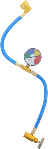 PartyKindom Air Conditioning Rechargeble Hose with Gauge, 1/2 Thread DIY Auto Refill Hose for Car, Charging Hose with Pressure Gauge in Saudi Arabia