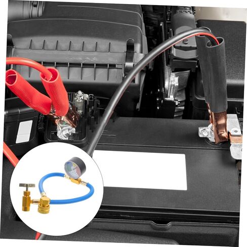 PartyKindom Air Conditioning Rechargeble Hose with Gauge, 1/2 Thread DIY Auto Refill Hose for Car, Charging Hose with Pressure Gauge in Saudi Arabia