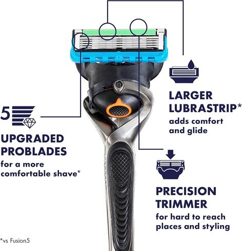 Gillette Fusion5 ProGlide Men's Razor Blades, 4 Blade Refills in Saudi Arabia