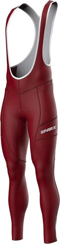 Sparx Men Winter Cycling Thermal Roubaix bib bib pants pants high veriz leggings (burgundy ، 3xl) in Saudi Arabia