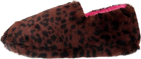 Dearfoams للجنسين Nina West طباعة الفهد فروي مغلق من الخلف مع شبشب بمقاسات شاملة، 9-10 US للسيدات in Kuwait