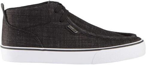 Lugz Men's Strider 2 Classic Canvas Moc Toe Fashion Sneaker, Black/White, 11 in Saudi Arabia