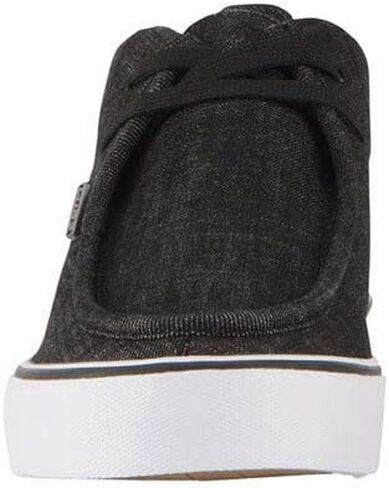 Lugz Men's Strider 2 Classic Canvas Moc Toe Fashion Sneaker, Black/White, 11 in Saudi Arabia