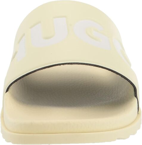 HUGO Men's Big Logo Slide Sandals, pastal Yellow, 7 in Saudi Arabia
