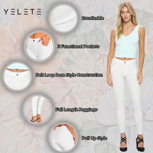 yelete للنساء الأساسي الخمس جيب الجيب الجوارب الجوارب السراويل in Kuwait